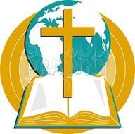 Globe Cross And Bible Prawny Christian &ndash; clipart