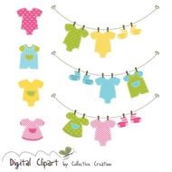 Baby Clothes Line & Onesies Set By Collectivecreation $400