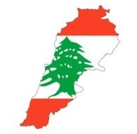national flag as image on map
