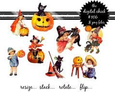 vintage halloween pictures