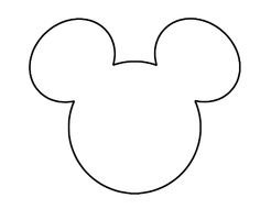 illustration of Mickey Mouse head