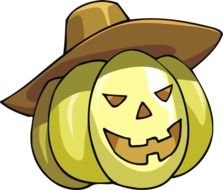 Pumpkin With Hat At Clkercom Vector Online