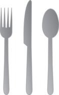 Fork Knife And Spoon drawing