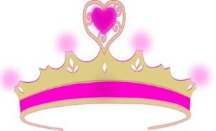 Pink Heart Crown Panda Free Images clipart