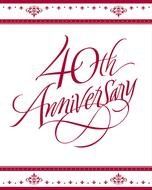 invitation to the 40th anniversary