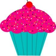 Pink Frosted Cupcake At Clkercom Vector Online N2