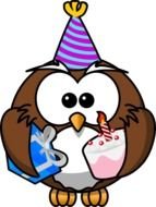 Happy Birthday owl drawing