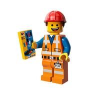 Lego man holding package