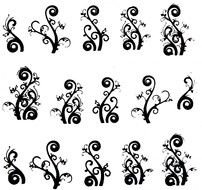 Black Filigree Tattoo drawing
