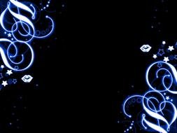 Blue Swirls Design drawing
