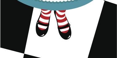girl legs stand on a white tile