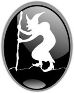 Clipart of witch silhouette icon