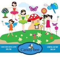 Fairies Digital Spring Time