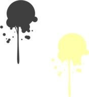 gray and white spots of paint