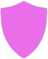 Clip art of Pink shield
