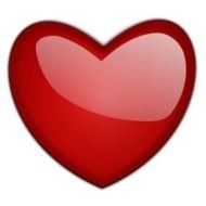 red nice heart drawing