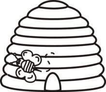 Beehive With Bee Coloring Page Greatest Book