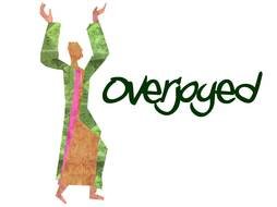 overjoyed like the inscription in the picture