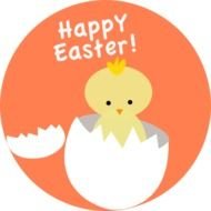Easter Chick Hatching At Clkercom Vector Online