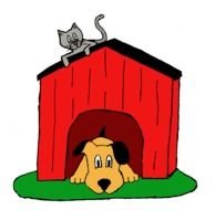clipart of the domestic dog and cat