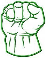 Hulk Fist Green Applique Super Hero Party Pinterest