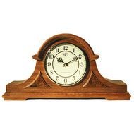 Clocks Traditional Chiming Mantel Clock In Medium Oak Walmartcom