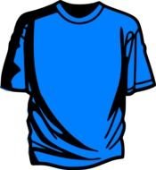 Blue T-shirt drawing