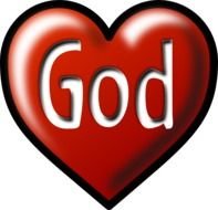 Heart God White Background At Clkercom Vector