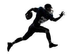 Football Running Back Silhouette drawing