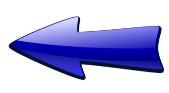 blue arrow as a graphic image