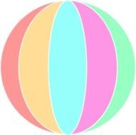 Beach Ball In Water Free Vector Download