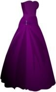 Clip art of purple Dress