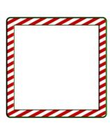 frame with red stripes