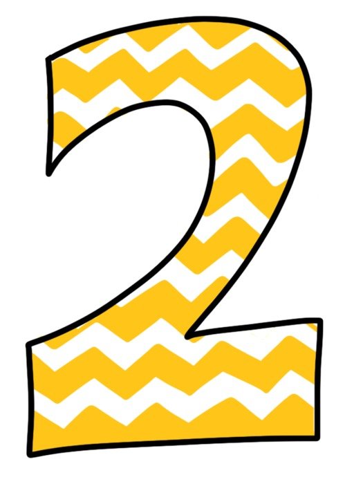 Clipart illustration of Number 2