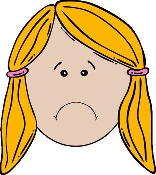 Lady Face Unhappy At Clkercom Vector Online