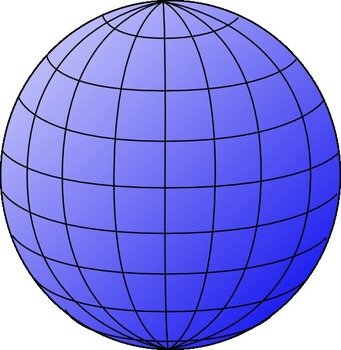 Big Blue Wire Globe At Clkercom Vector Online