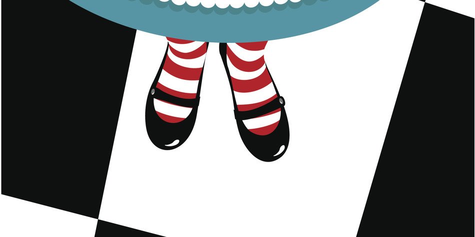 girl legs stand on a white tile