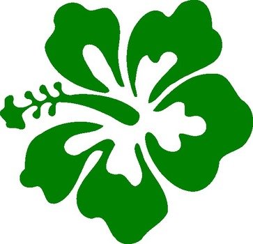 Hibiscus Green At Clkercom Vector Online Royalty