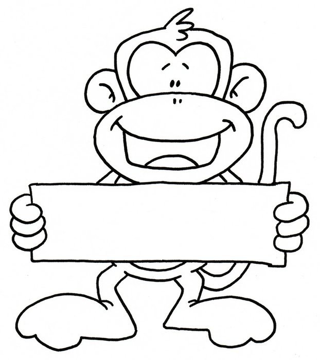 Simple Monkey Drawing