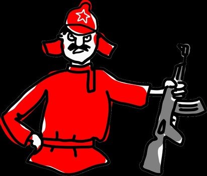 Drawing of the soldier