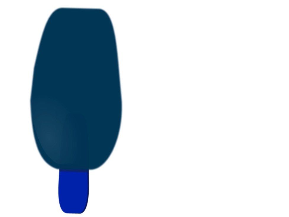 Clipart of dark blue Ice Cream