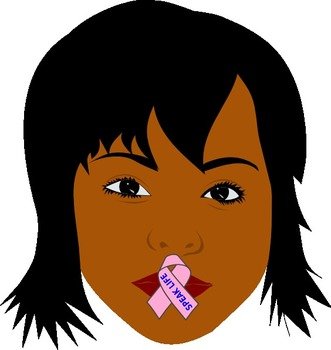 African American Woman Speak Life At Clkercom Vector Clip clipart