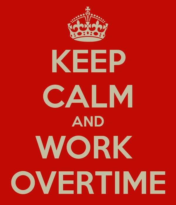 Keep Calm And Work Overtime Carry On Image Generator