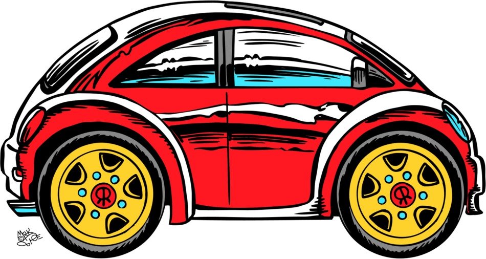 red car cartoon drawing