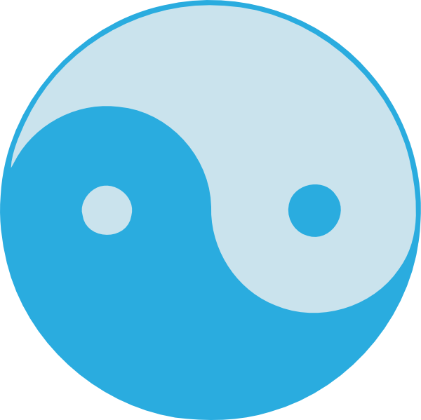 Vector Blue Yin Yang Clip Art 106514 Hightpng N2 free image download