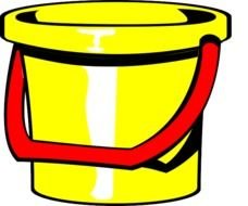 yellow bucket drawing