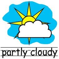 partly cloudy drawing