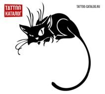 Эскиз татуировки кошка Tattoo Sketch Cat