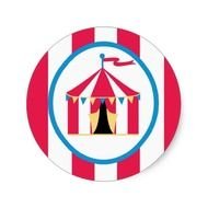 9000 Circus Stickers And Sticker Designs Zazzle
