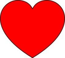 Simple Heart Red Filled At Clkercom Vector Online